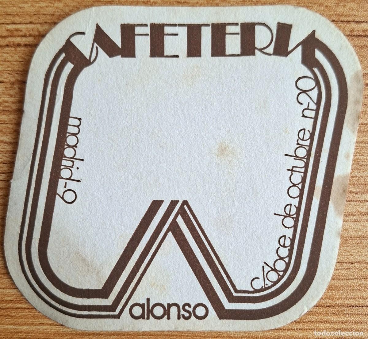 Otros art&iacute;culos de coleccionismo en papel: Posvasos Cafeter&iacute;a Alonso - Madrid