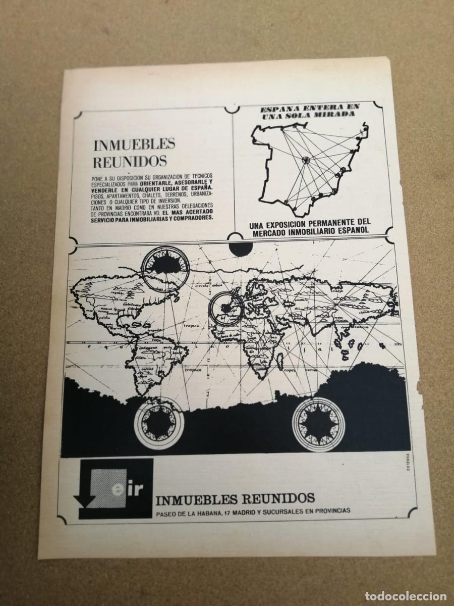 Otros art&iacute;culos de coleccionismo en papel: ANUNCIO. INMUEBLES REUNIDOS