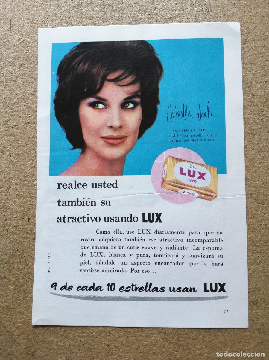 Otros art&iacute;culos de coleccionismo en papel: ANUNCIO. JABON LUX (ANTONELLA LUALDI)