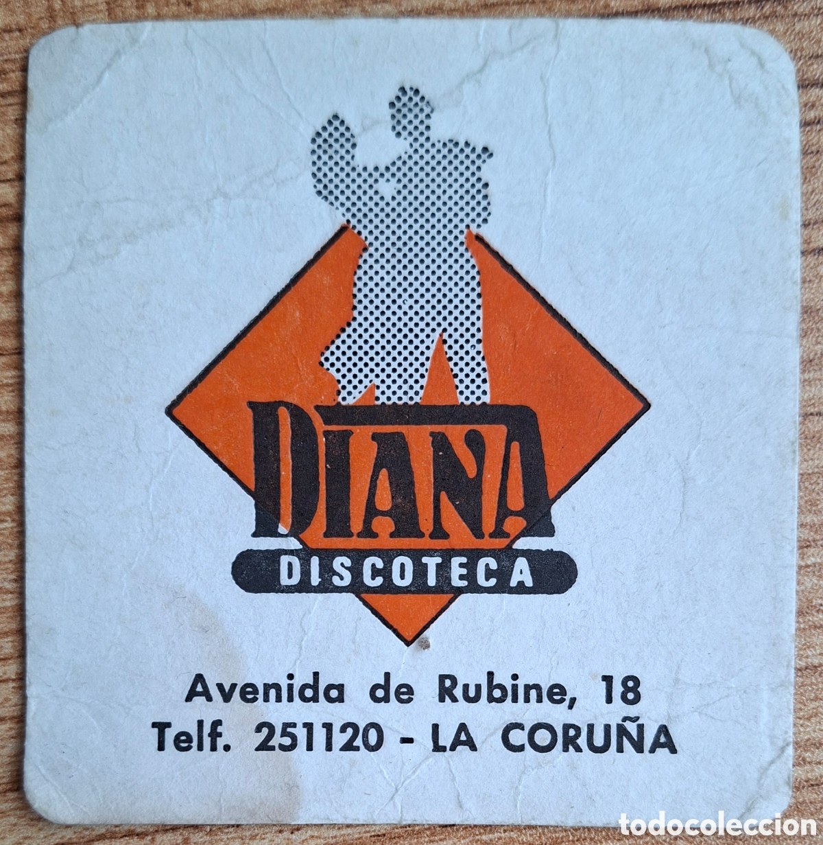 Otros art&iacute;culos de coleccionismo en papel: Posavasos Discoteca Diana - La / A Coru&ntilde;a