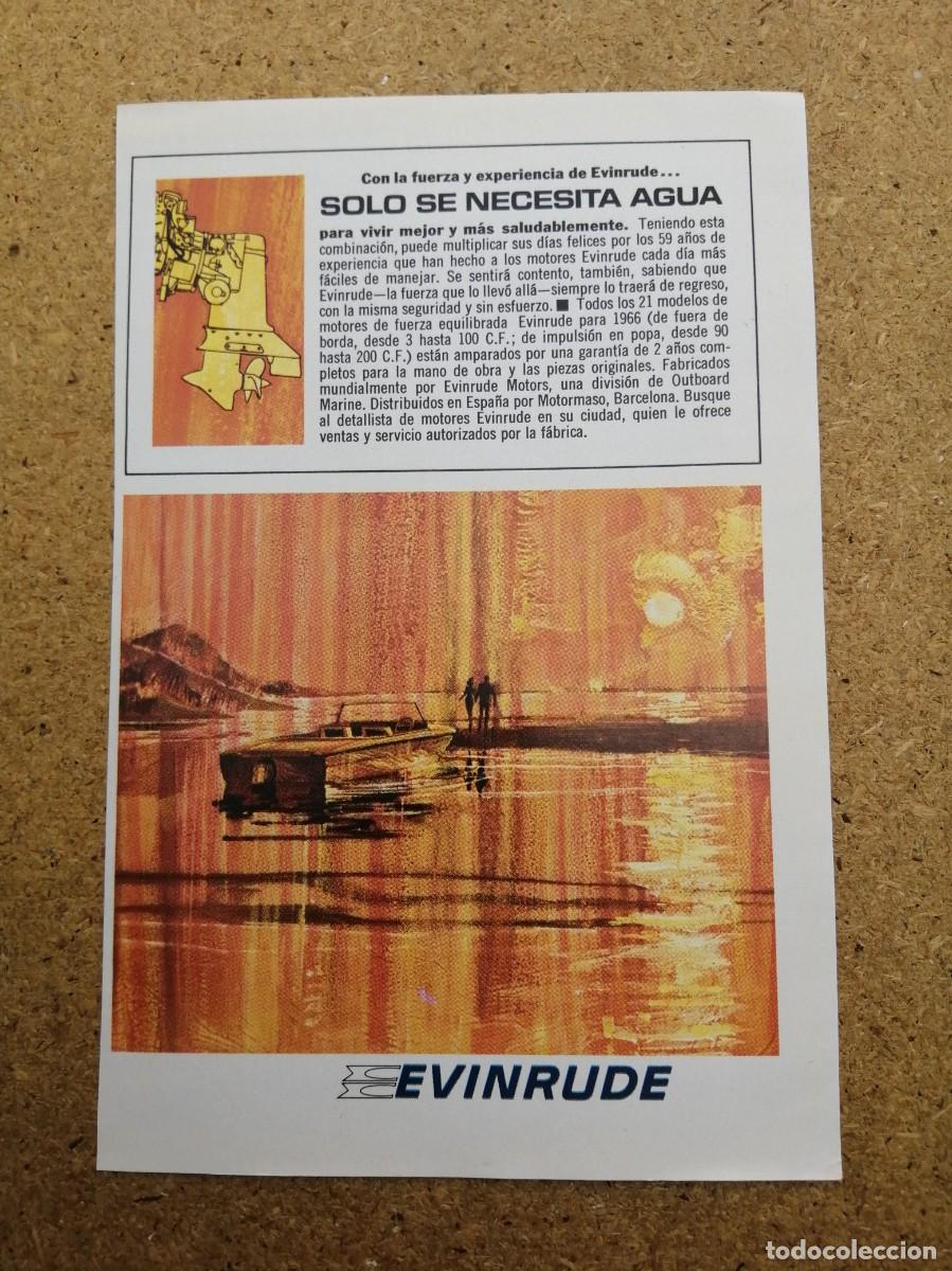 Otros art&iacute;culos de coleccionismo en papel: ANUNCIO. EVINRUDE...