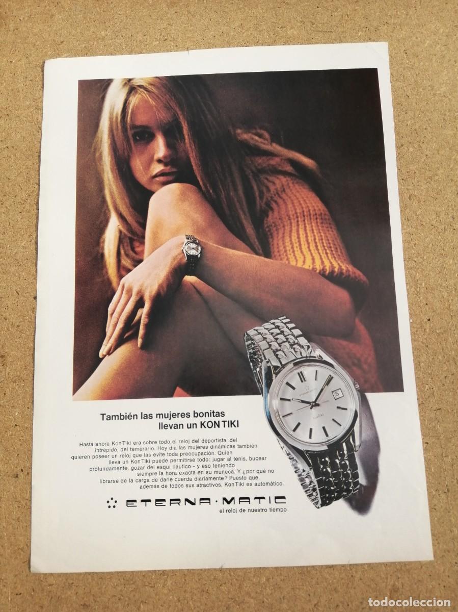 Otros art&iacute;culos de coleccionismo en papel: ANUNCIO. RELOJES ETERNA MATIC