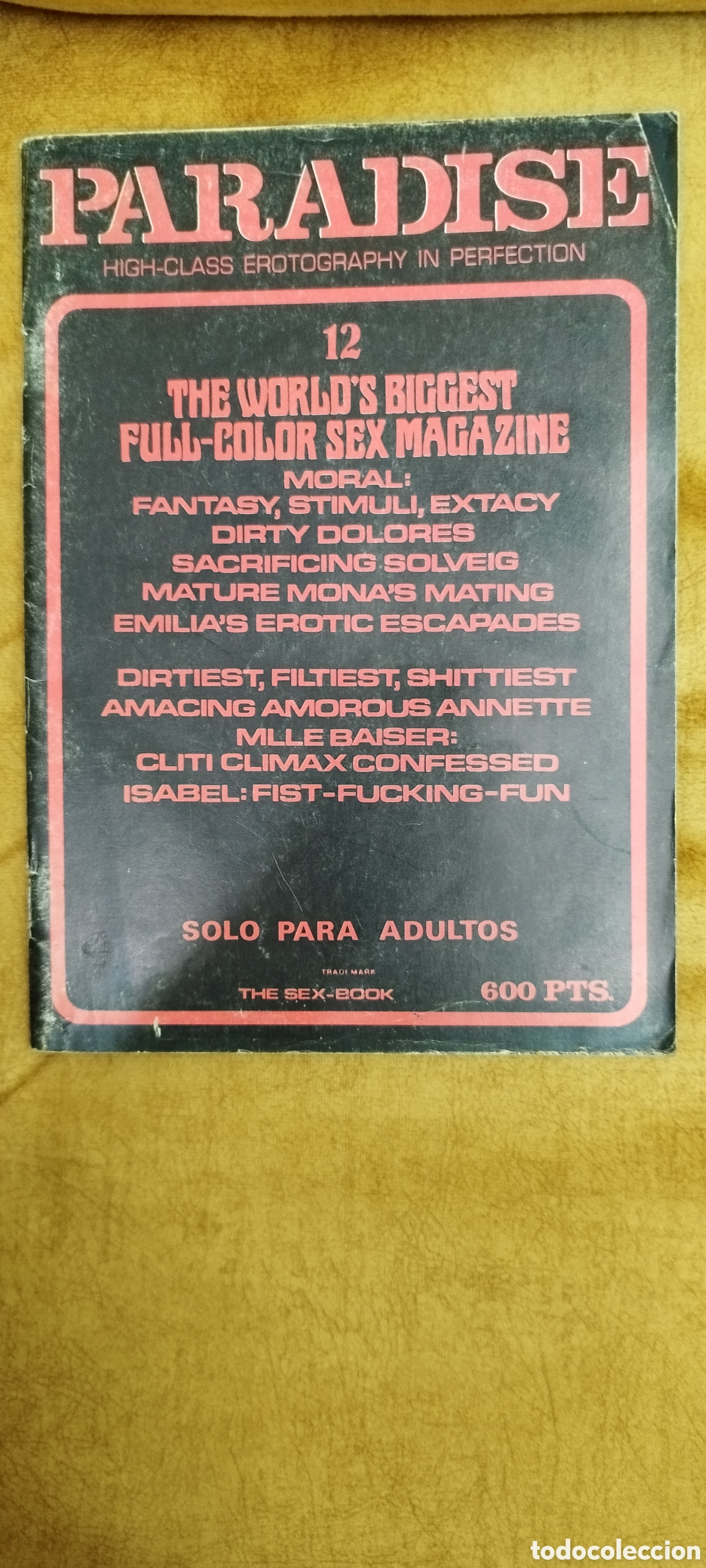Otros art&iacute;culos de coleccionismo en papel: Paradise 12 porn magazine
