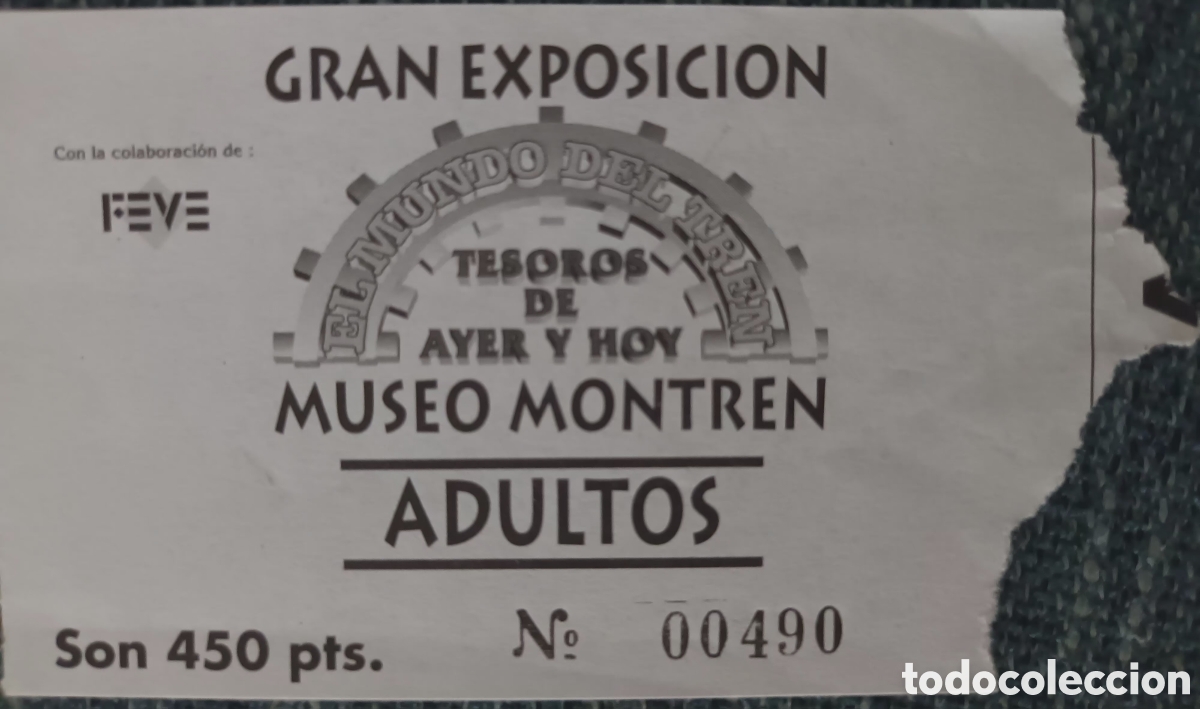 Otros art&iacute;culos de coleccionismo en papel: ENTRADA MUSEO MONTREN