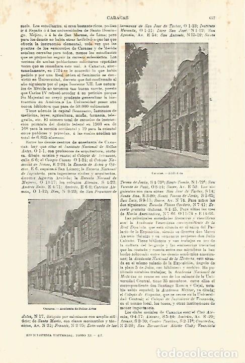 Otros art&iacute;culos de coleccionismo en papel: LAMINA ESPASA 28301: Biblioteca de Caracas Venezuela - Varios