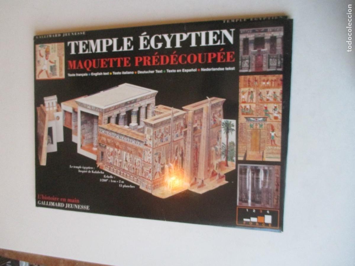 Otros art&iacute;culos de coleccionismo en papel: TEMPLE &Eacute;GYPTIEN Maquette pr&eacute;d&eacute;coup&eacute;e ( Maqueta en papel ) W41652
