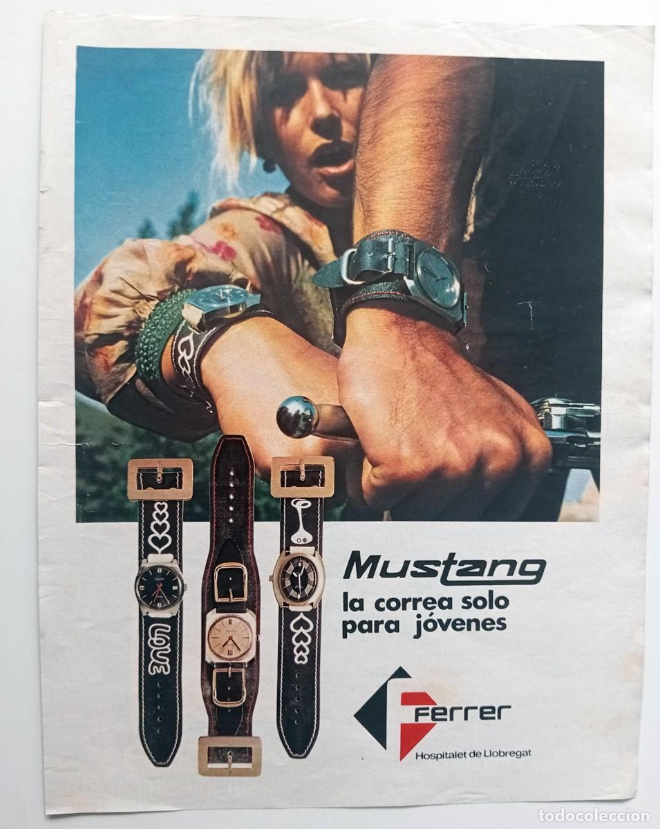 Otros art&iacute;culos de coleccionismo en papel: COLECIONISMO PAPEL ANUNCIO PUBLICITARIO MUSTANG CORREAS PARA RELOJES