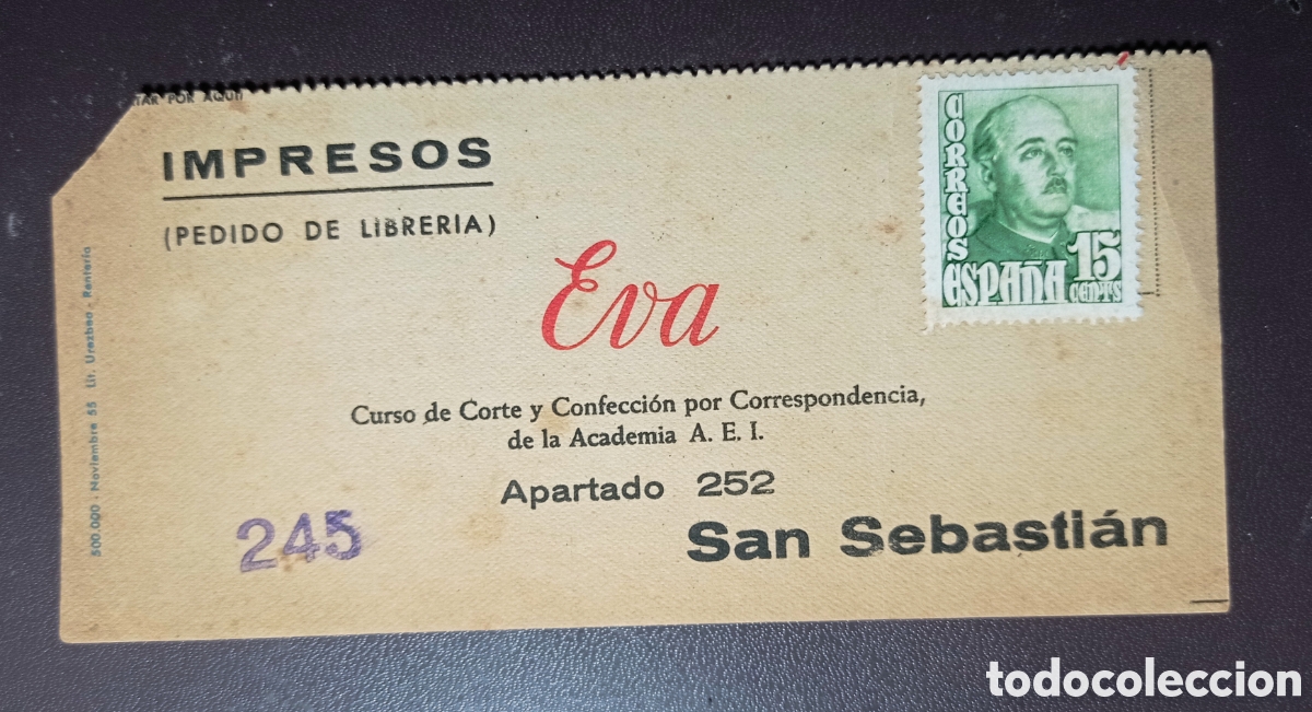 Otros art&iacute;culos de coleccionismo en papel: CUP&Oacute;N COMERCIAL PARA SOLICITAR UN FOFRTO EXPLUCATIVO DEL CURSO DE CORTE Y CONFECCI&Oacute;N EVA.