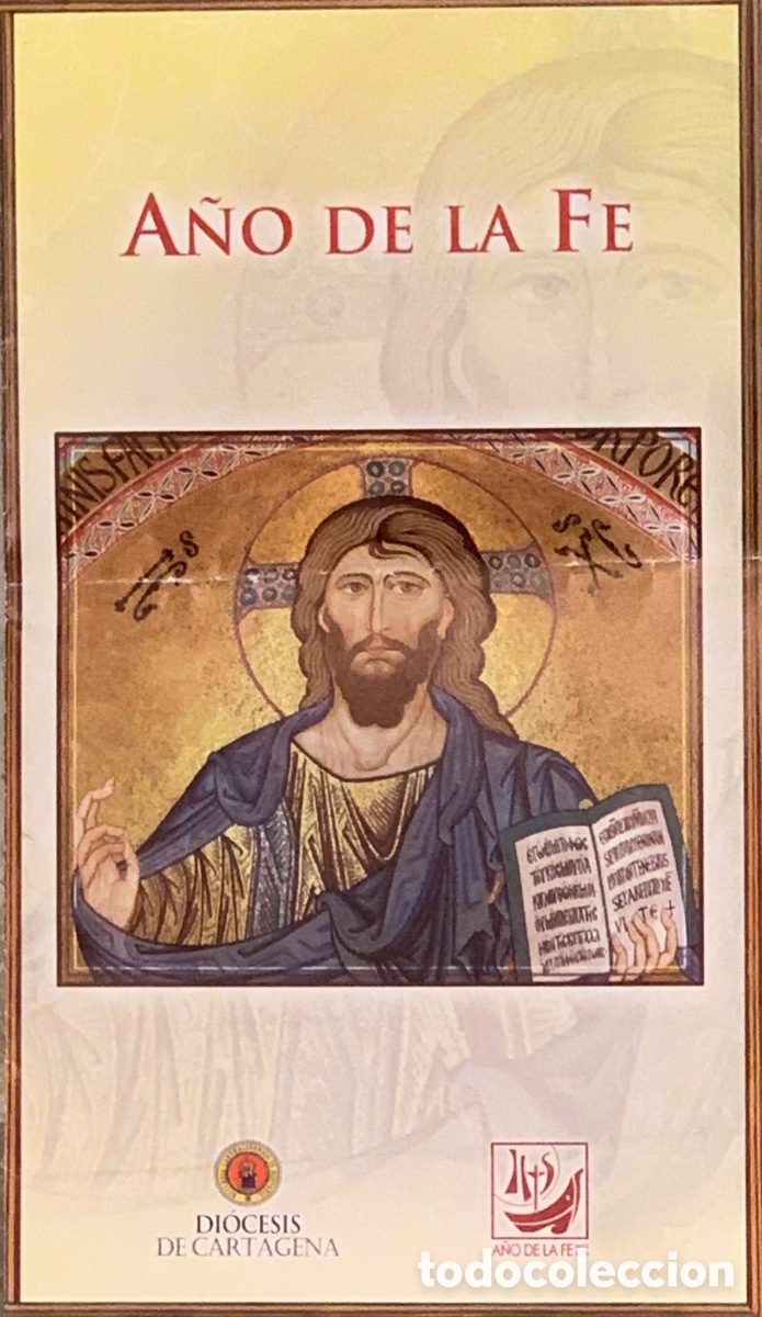 Otros art&iacute;culos de coleccionismo en papel: Folleto Religioso. A&ntilde;o de la Fe. Di&oacute;cesis de Cartagena. Murcia. 2012.