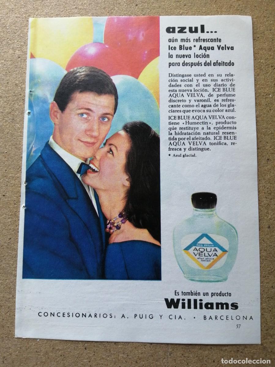 Otros art&iacute;culos de coleccionismo en papel: ANUNCIO. AQUA VELVA, WILLIAMS