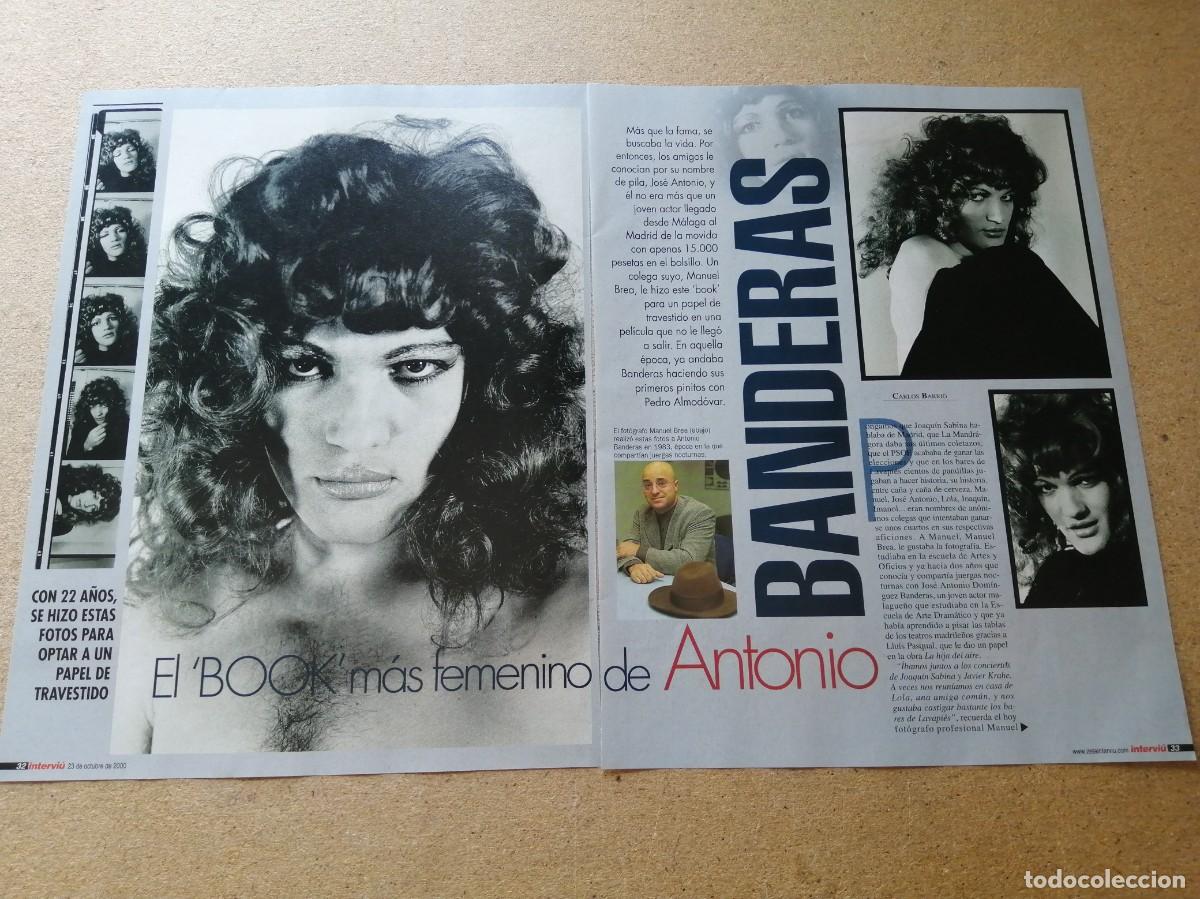 Otros art&iacute;culos de coleccionismo en papel: REPORTAJE. ANTONIO BANDERAS, SESION DE FOTOS PARA UNA PELICULA QUE NO LLEGO A INTERPRETAR