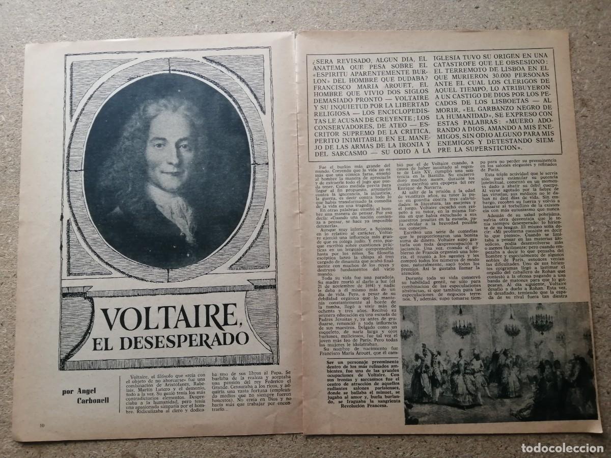Otros art&iacute;culos de coleccionismo en papel: REPORTAJE. VOLTAIRE EL DESESPERADO