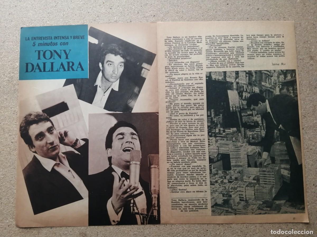 Collectionnisme Papier divers: REPORTAJE. TONY DALLARA