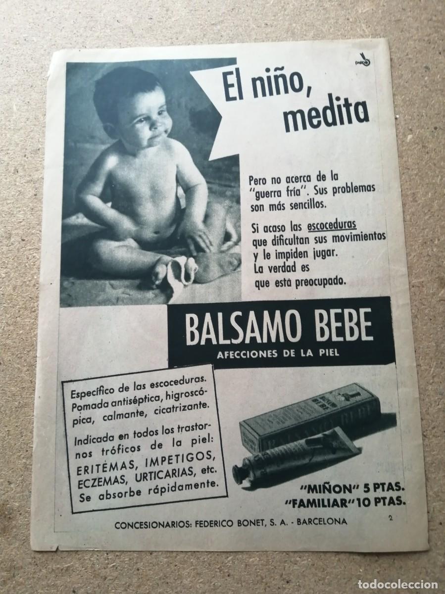 Otros art&iacute;culos de coleccionismo en papel: ANUNCIO. BALSAMO BEBE