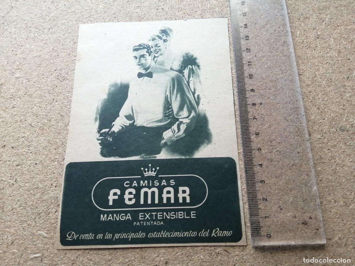 Otros art&iacute;culos de coleccionismo en papel: ANUNCIO. CAMISAS FEMAR