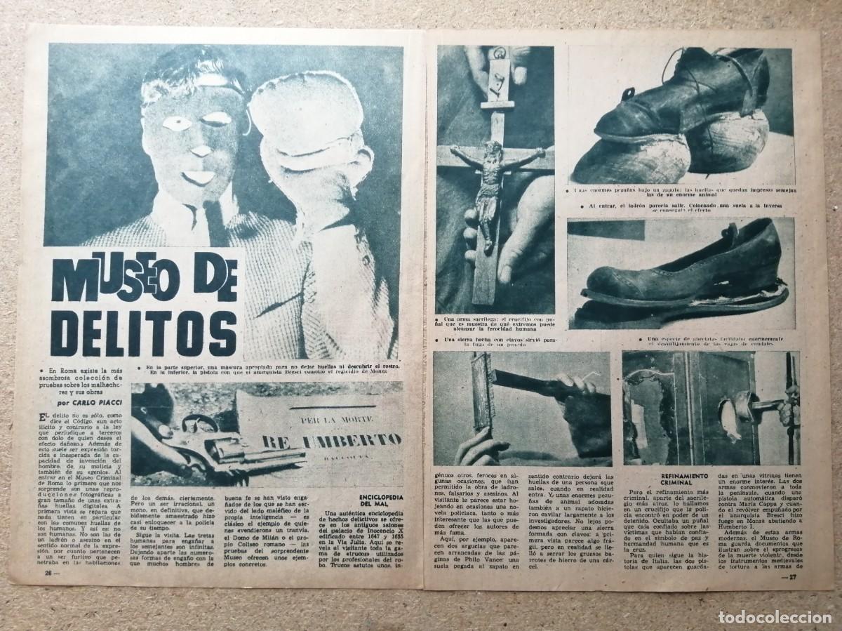 Otros art&iacute;culos de coleccionismo en papel: REPORTAJE. MUSEO DE DELITOS