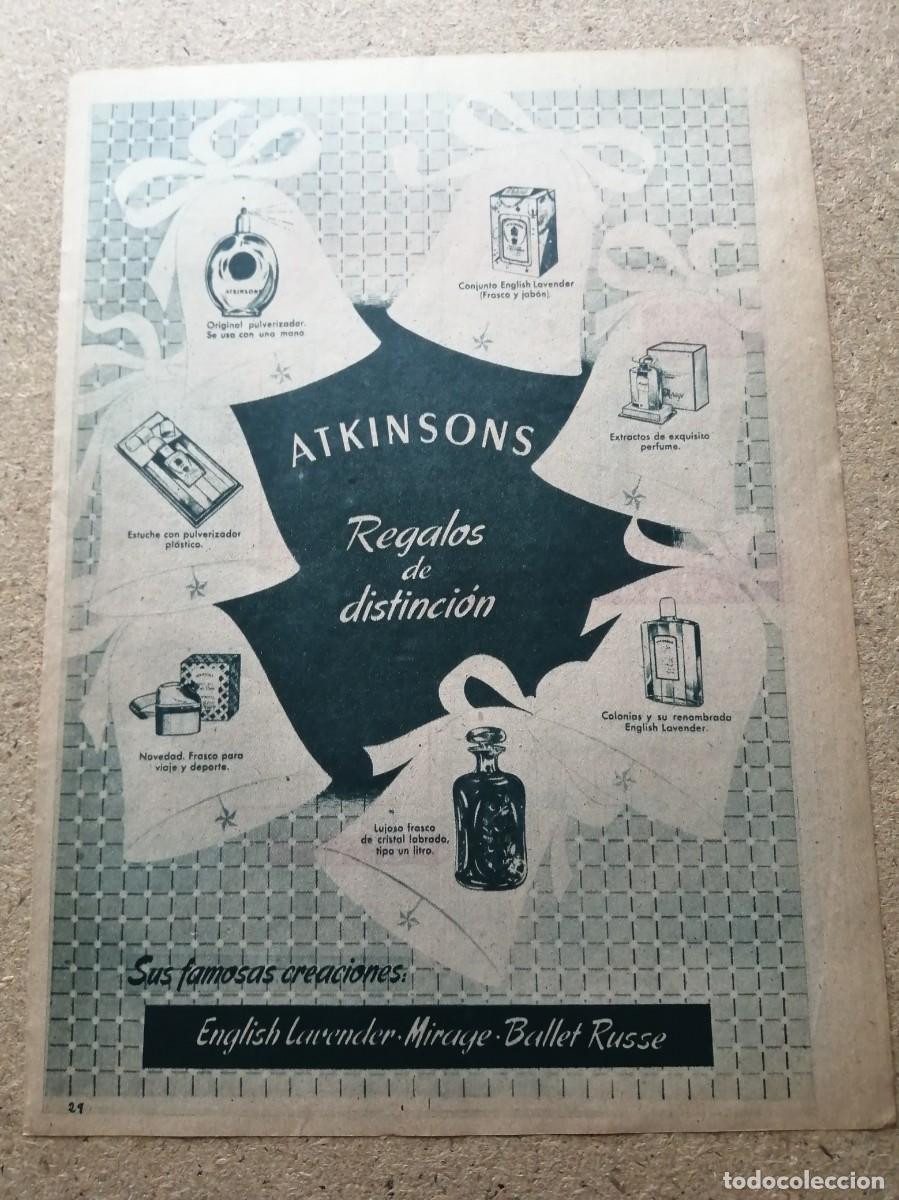 Otros art&iacute;culos de coleccionismo en papel: ANUNCIO. ATKINSONS, REGALOS DE DISTINCION