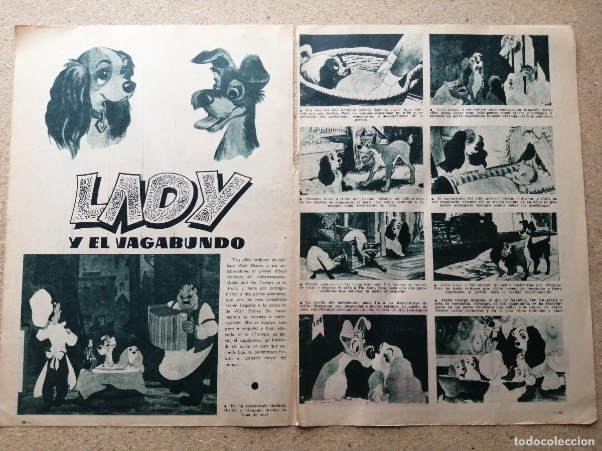 Otros art&iacute;culos de coleccionismo en papel: REPORTAJE CINE. LA DAMA Y EL VAGABUNDO (WALT DISNEY)