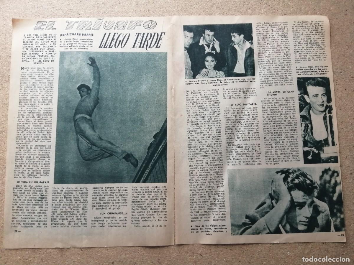 Otros art&iacute;culos de coleccionismo en papel: REPORTAJE. JAMES DEAN, EL TRIUNFO LLEGO TARDE