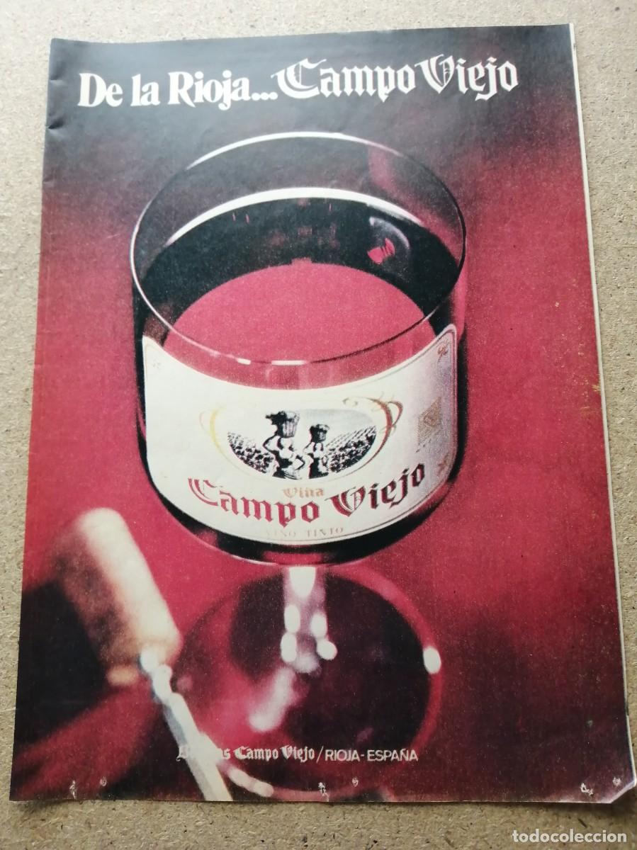 Otros art&iacute;culos de coleccionismo en papel: ANUNCIO. CAMPO VIEJO, VINO DE RIOJA
