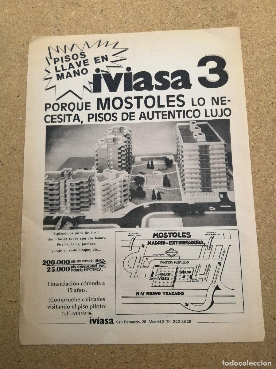 Otros art&iacute;culos de coleccionismo en papel: ANUNCIO. PISOS DE AUTENTICO LUJO EN MOSTOLES, IVIASA 3
