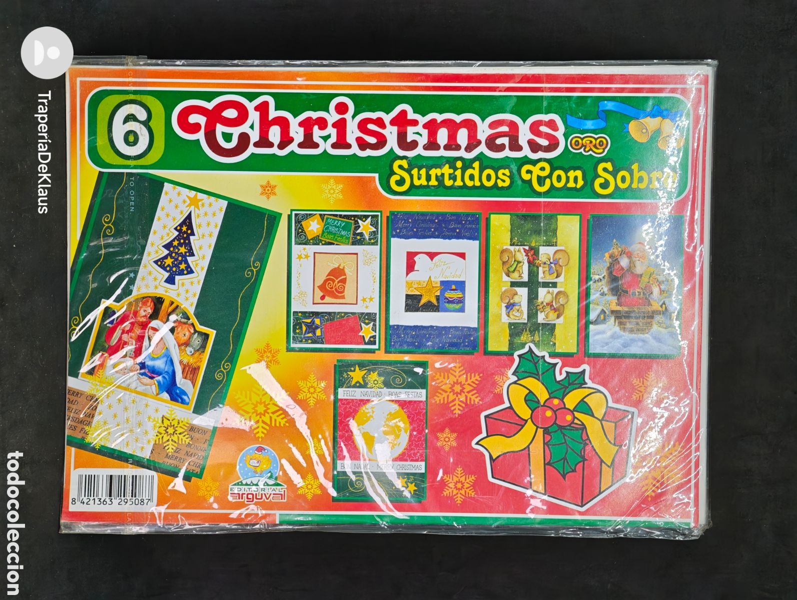 Otros art&iacute;culos de coleccionismo en papel: paquete precintado de felicitaciones navide&ntilde;as - car08
