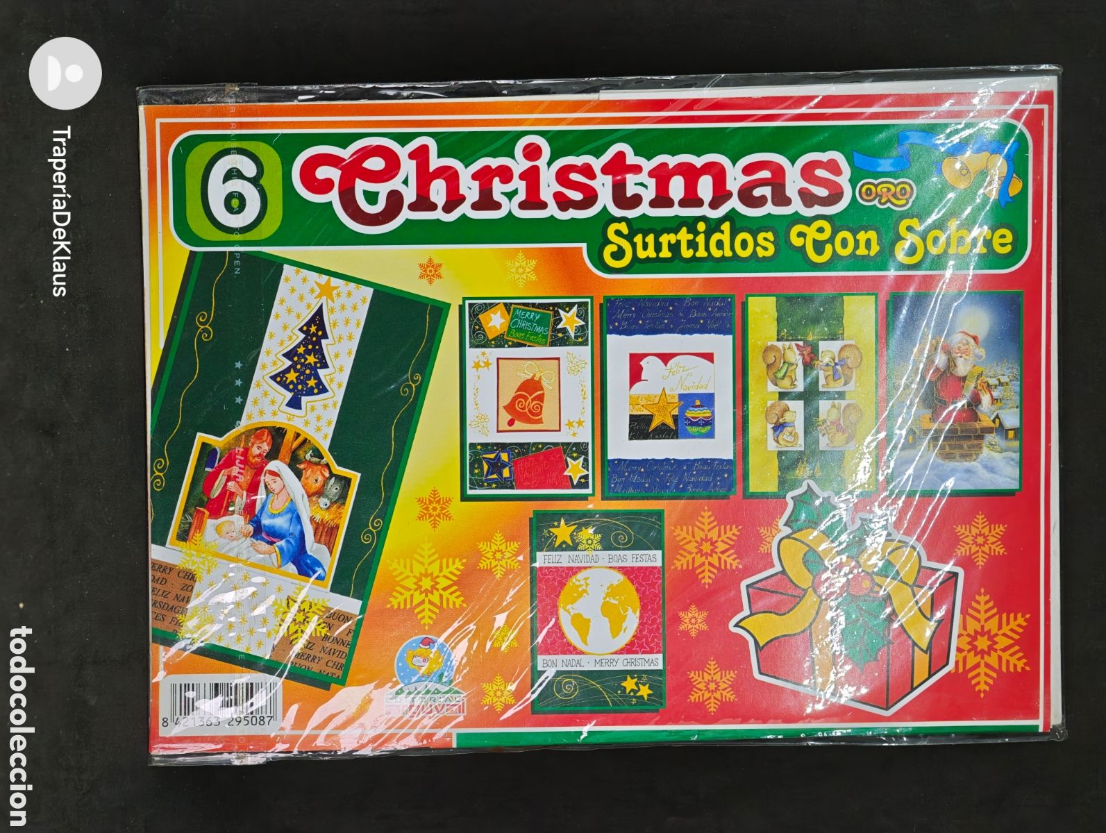 Otros art&iacute;culos de coleccionismo en papel: paquete precintado de felicitaciones navide&ntilde;as - car08