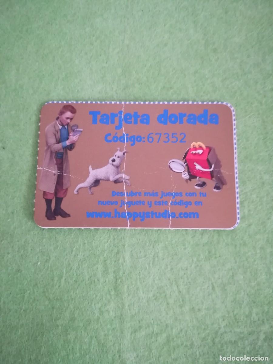 Otros art&iacute;culos de coleccionismo en papel: Tarjeta dorada happy studio