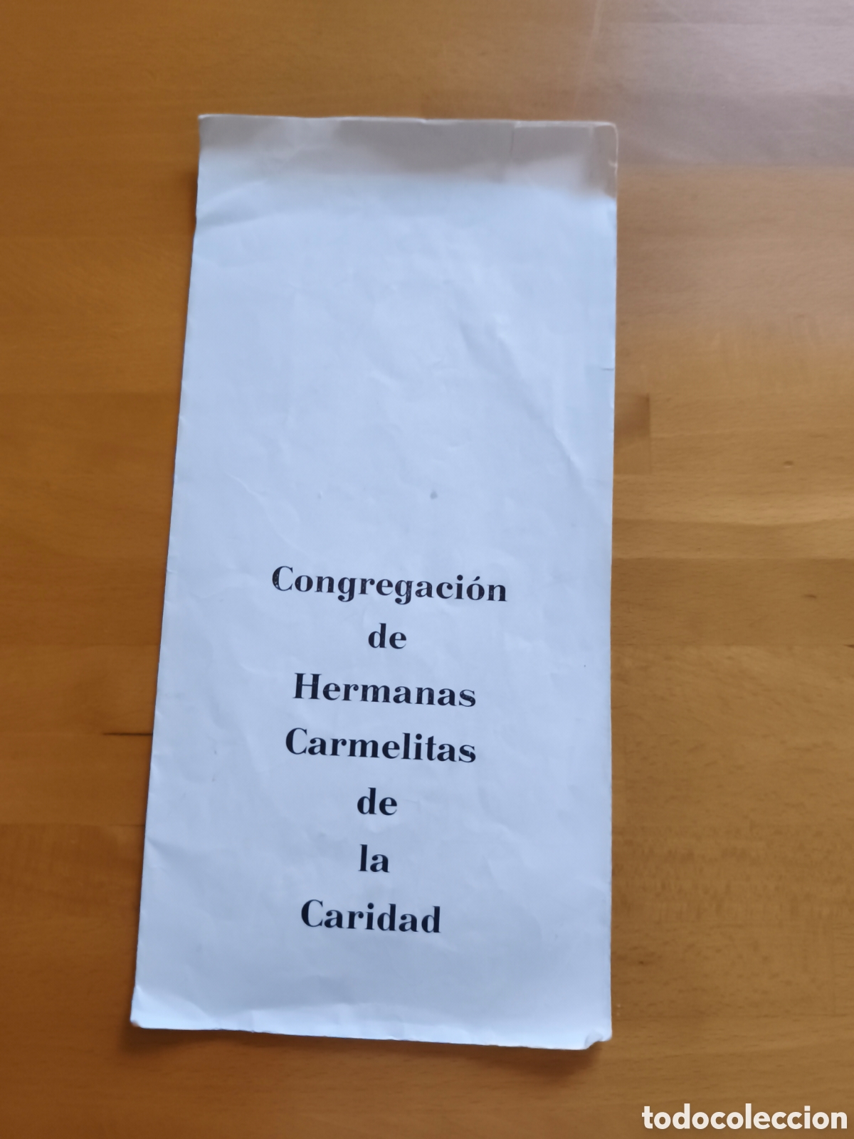 Otros art&iacute;culos de coleccionismo en papel: Tr&iacute;ptico uniforme carmelitas