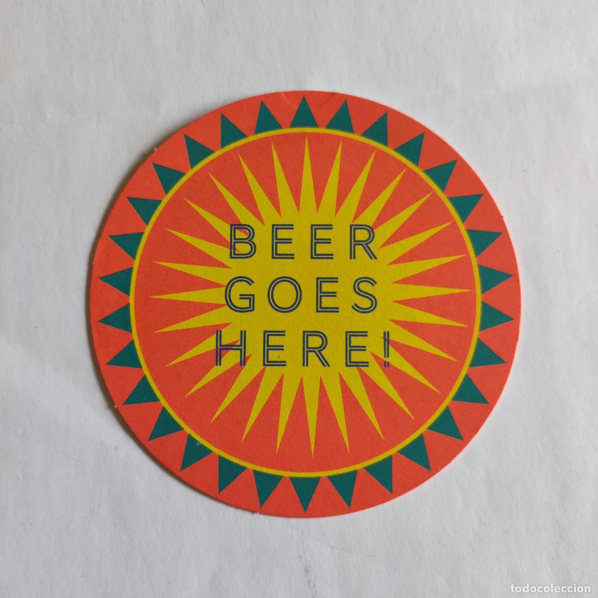 Otros art&iacute;culos de coleccionismo en papel: POSAVASOS CERVEZA - BEER GOES HERE! - ESCOCIA 2026