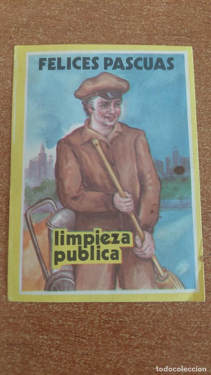Otros art&iacute;culos de coleccionismo en papel: Tarjeta felicitaci&oacute;n El barrendero