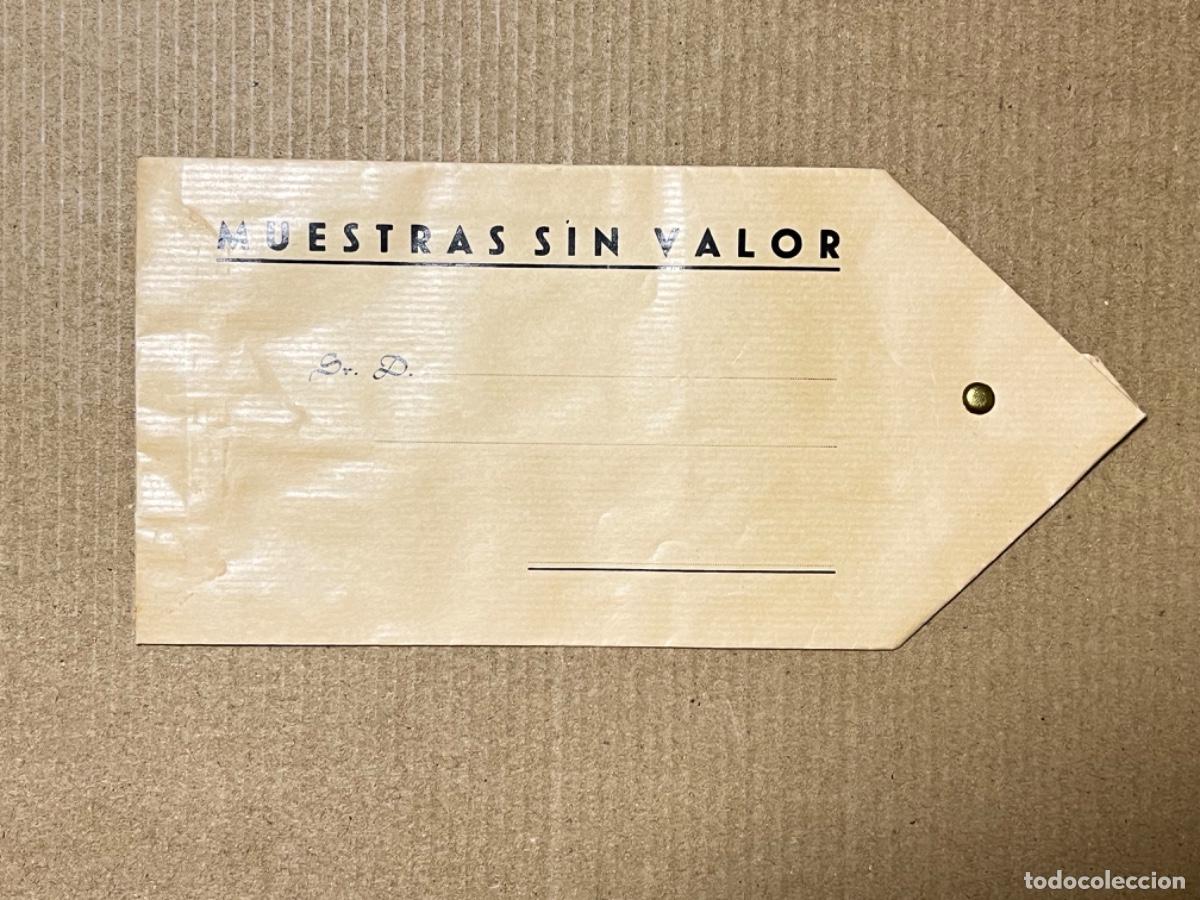 Otros art&iacute;culos de coleccionismo en papel: Antiguo sobre MUESTRAS SIN VALOR papel antiguo