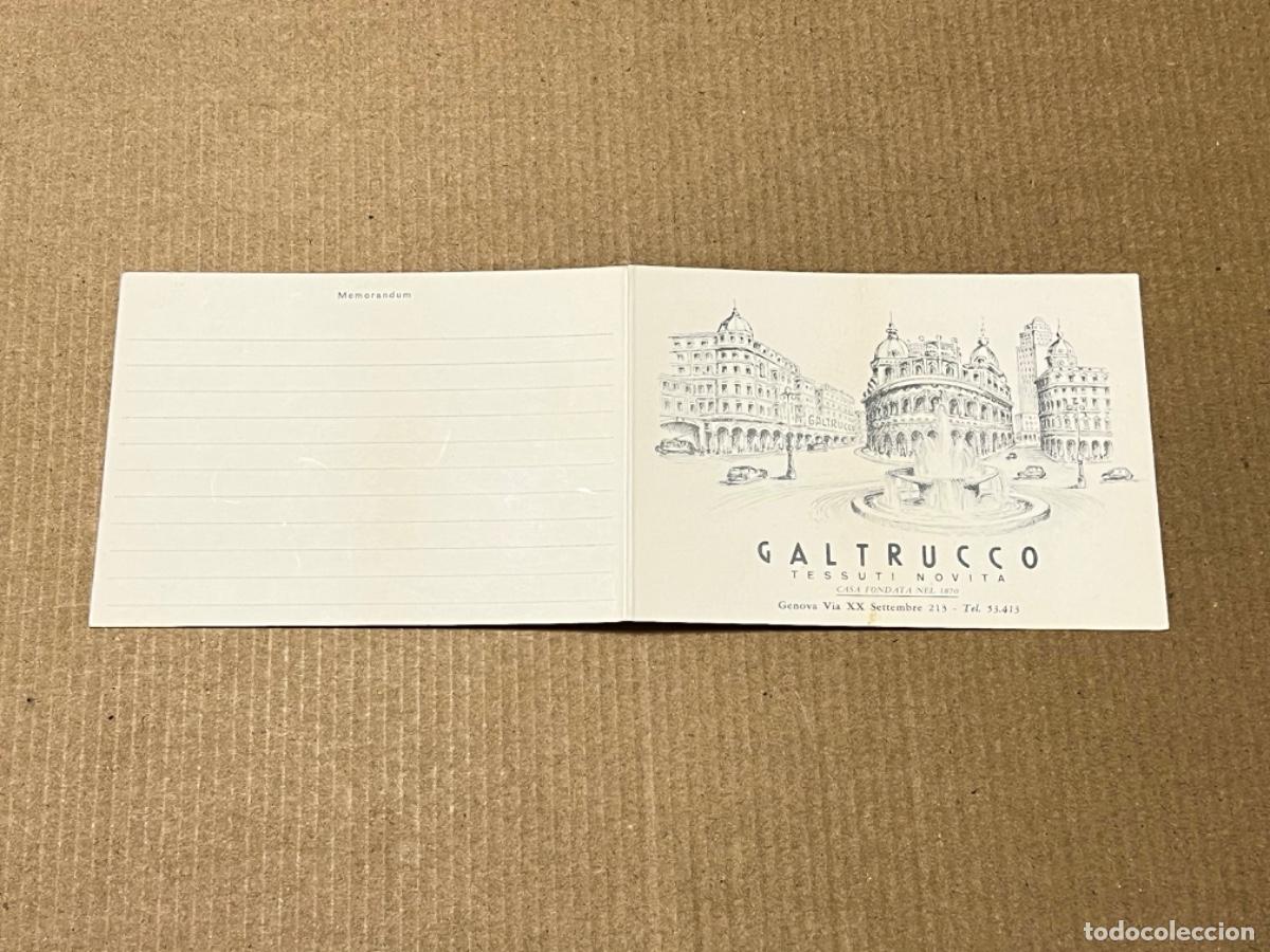 Otros art&iacute;culos de coleccionismo en papel: Antigua Publicidad de GALTRUCCO MILANO trajes y telas desde 1870