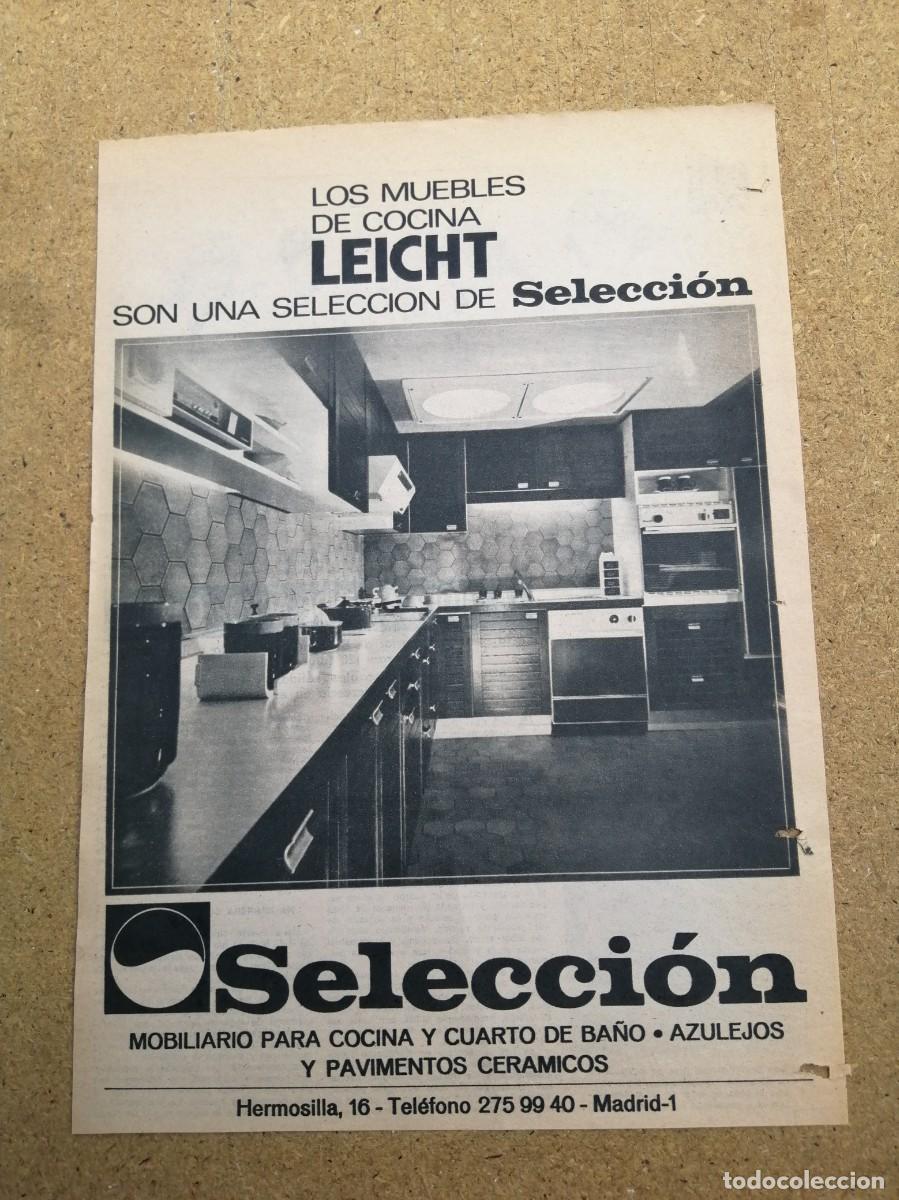 Otros art&iacute;culos de coleccionismo en papel: ANUNCIO. SELECCION MUEBLES DE COCINA LEITCH