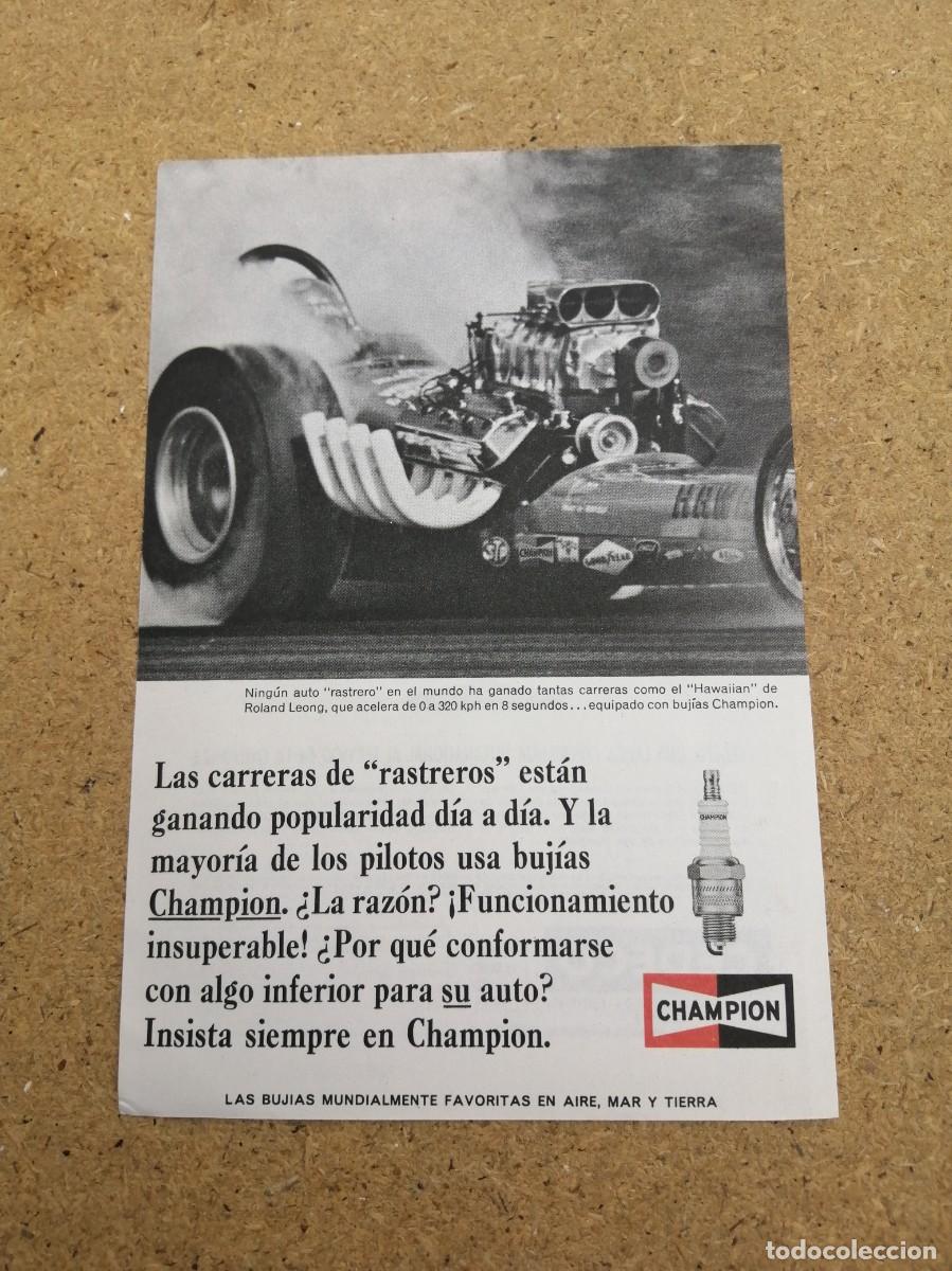 Otros art&iacute;culos de coleccionismo en papel: ANUNCIO. BUJIAS CHAMPION