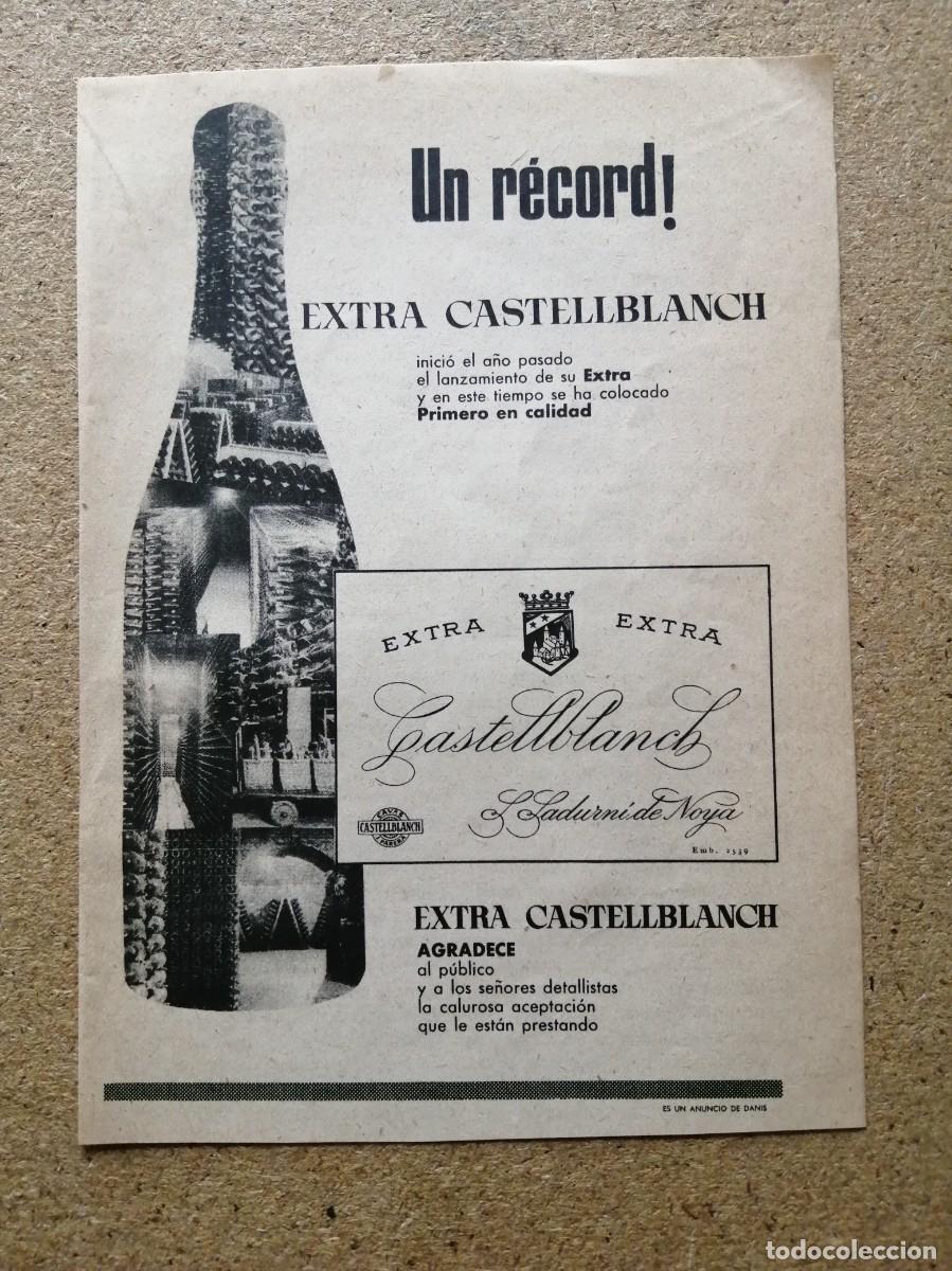 Otros art&iacute;culos de coleccionismo en papel: ANUNCIO. CAVA CASTELLBLANCH EXTRA