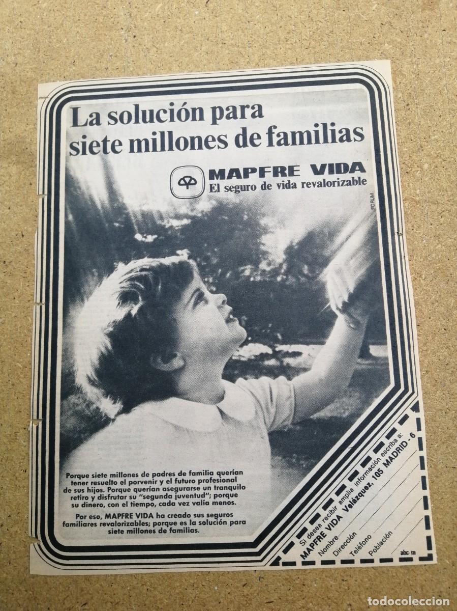 Otros art&iacute;culos de coleccionismo en papel: ANUNCIO. MAPFRE VIDA
