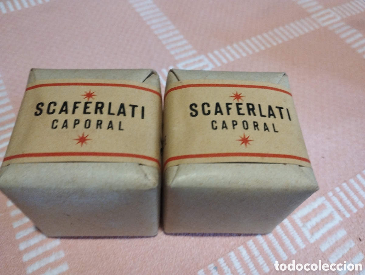 Otros art&iacute;culos de coleccionismo en papel: Lote de 2 paquetes de picadura Scaferlati Caporal Seita France
