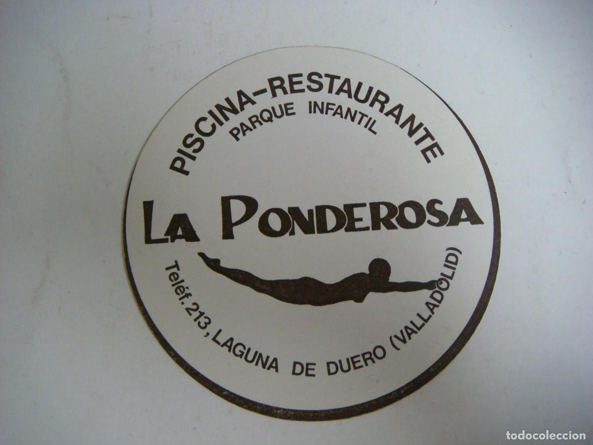 Otros art&iacute;culos de coleccionismo en papel: POSAVASOS DE PAPEL DE PISCINA RESTAURANTE LA PONDEROSA LAGUNA DE DUERO VALLADOLID-CAR-N&ordm;-82-BIS