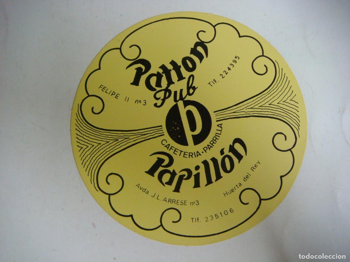 Outros artigos de papel: POSAVASOS DE PAPEL DE PATTON PUB CAFETERIA PAPILLON VALLADOLID-CAR-N&ordm;-82-BIS.