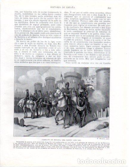 Otros art&iacute;culos de coleccionismo en papel: LAMINA V33672: Combate en Medina del Campo por F. Blanch - Manuel Rodriguez Codola