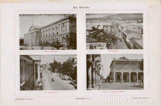 Otros art&iacute;culos de coleccionismo en papel: LAMINA V39475: Vistas varias de San Salvador - Varios