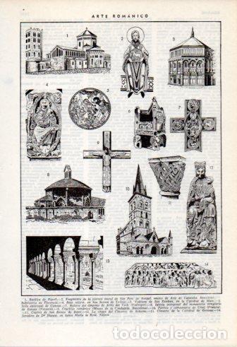 Otros art&iacute;culos de coleccionismo en papel: LAMINA V35878: Arte romanico - Varios