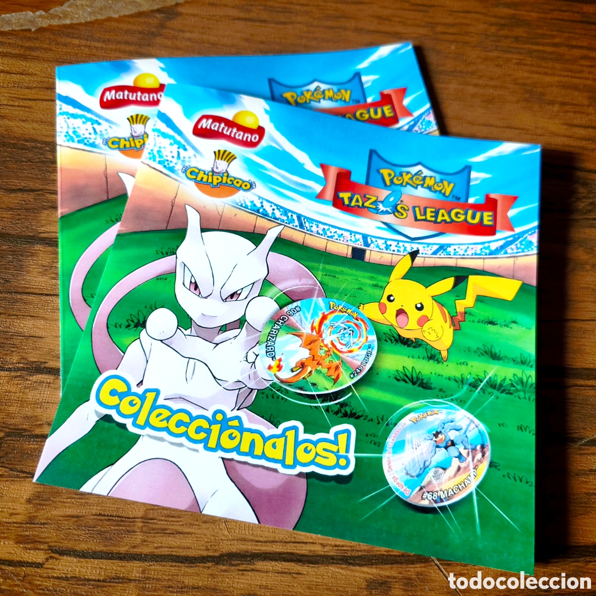 Otros art&iacute;culos de coleccionismo en papel: Checklist Tazos Pok&eacute;mon League