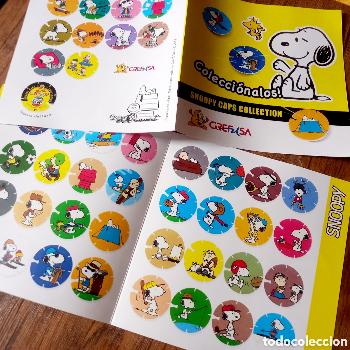Otros art&iacute;culos de coleccionismo en papel: Checklist Tazos Snoopy Grefusa