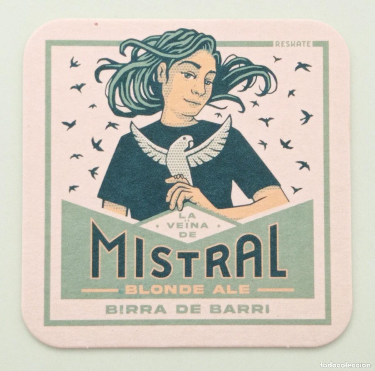 Otros art&iacute;culos de coleccionismo en papel: POSAVASO CERVEZA VE&Iuml;NA MISTRAL (ESPA&Ntilde;A)