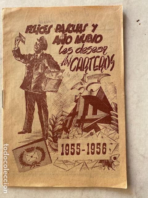 Otros art&iacute;culos de coleccionismo en papel: Los Carteros le desean Felices Pascuas y A&ntilde;o Nuevo. 1955-1956