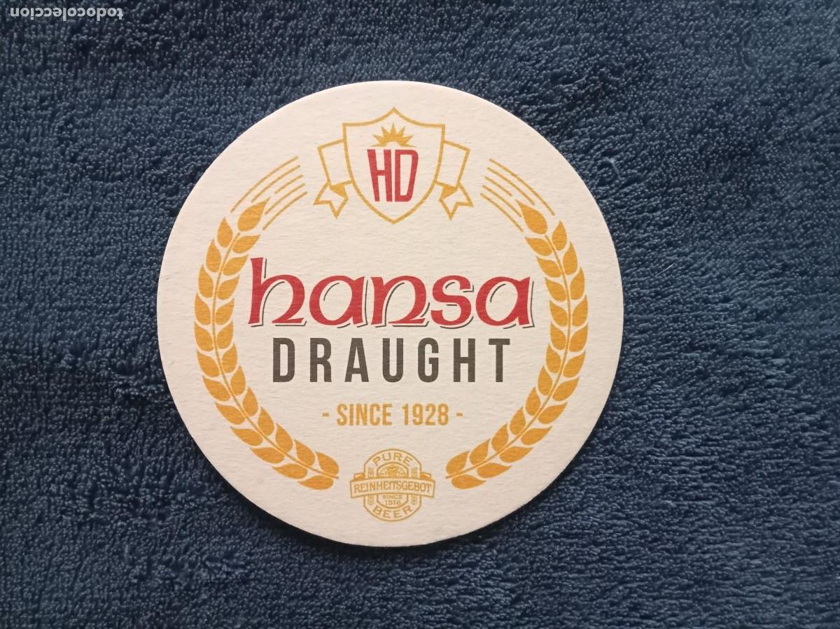 Otros art&iacute;culos de coleccionismo en papel: Posavaso cerveza Hansa draught namibia