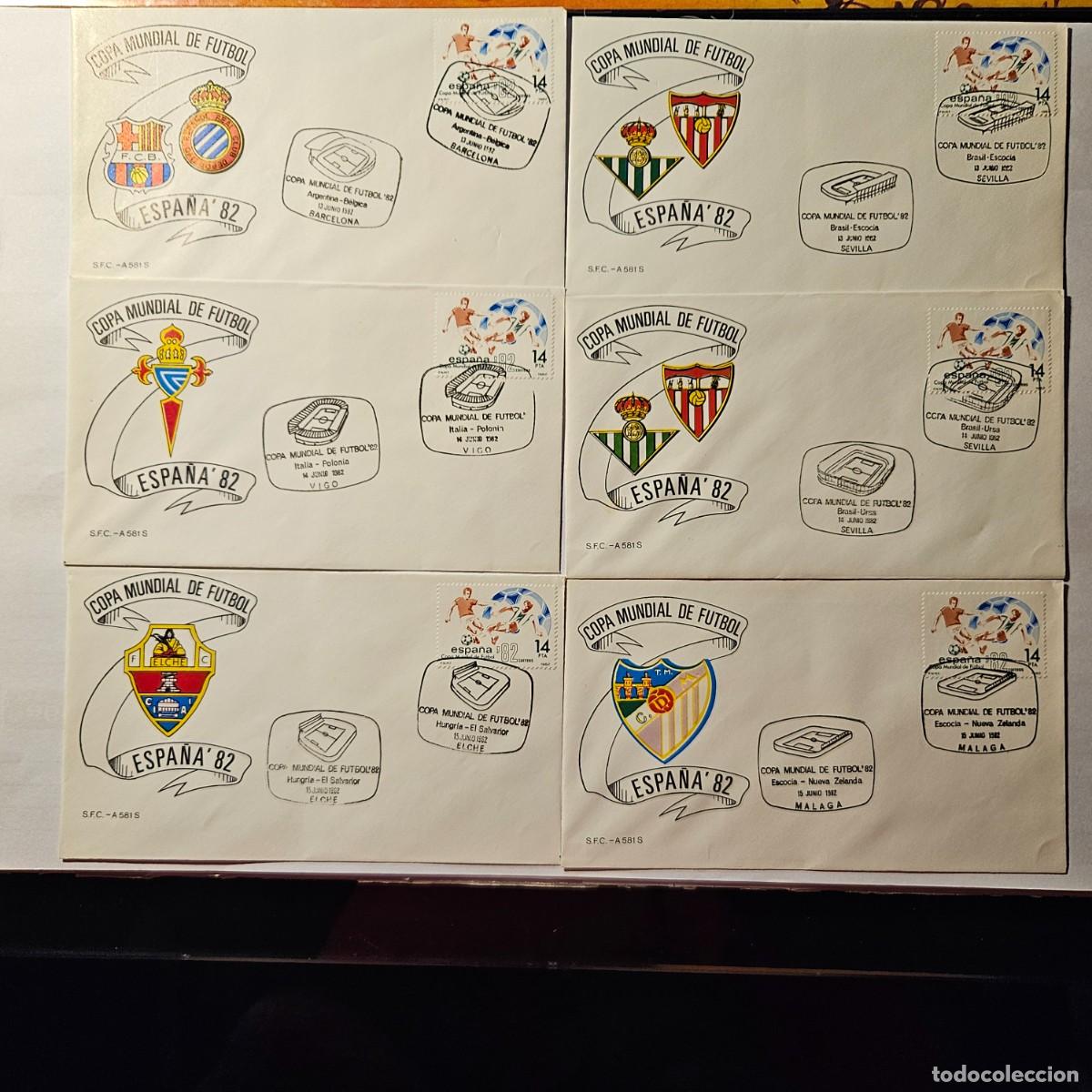 Otros art&iacute;culos de coleccionismo en papel: Colecci&oacute;n Sobres Mundial Espa&ntilde;a 82