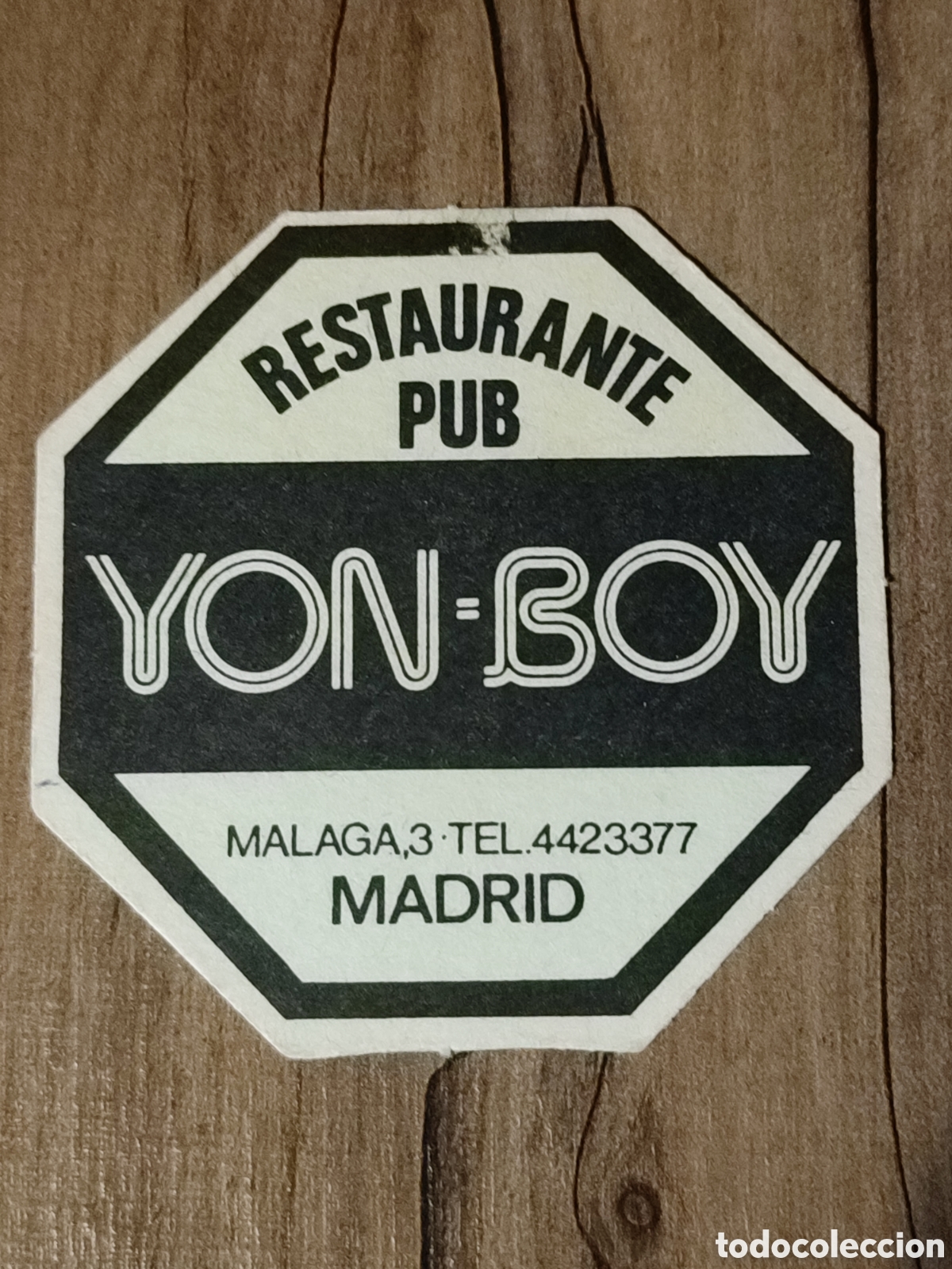 Otros art&iacute;culos de coleccionismo en papel: Posavaso Yon-Boy PUB MADRID